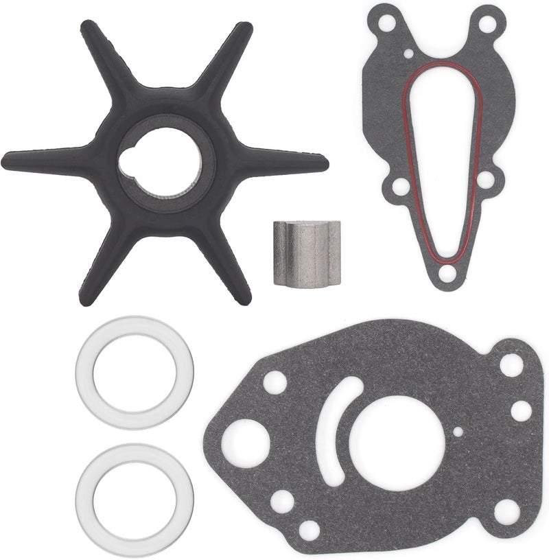 QUICKMARINER 42038Q02 Water Pump Impeller Service Kit for Mercury Marine Force 6 8 9.9 15 HP Outboard Motor Replacement 47-42038-2 47-420381 47-42038Q02 Sierra 18-3062 with Key and Gasket - Image 5